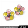 Unique Handmade Enamel Fresh Flower Earring #2713